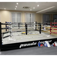 Anneau de boxe professionnel sur mesure de 10 à 20 pieds avec logo personnalisé pour l'entraînement en salle de sport et les compétitions de combat (OEM/ODM)