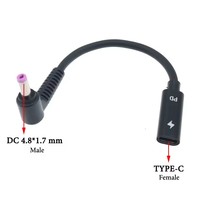 USB 3.1 Typ C Buchse auf 4.0*1.35 5.5*2.5 4.5*3.0 4.0*1.7mm Stecker DC-Stecker PD-Ladeadapter Verbindungskabel