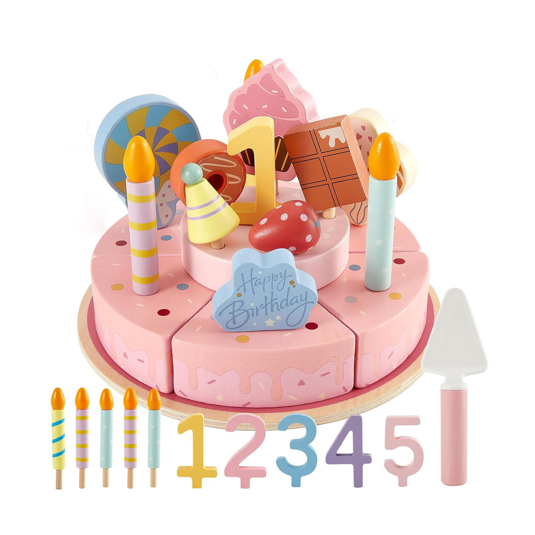 ของเล่นเค้กวันเกิดจำลอง