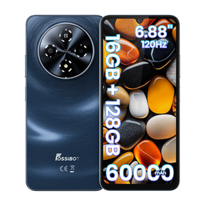 Smartphone Fossibot S5 4 Go + 128 Go, appareil photo principal 13 MP, écran HD+ IPS 6,88 pouces, batterie 6000 mAh, charge rapide 10 W, Android 15, téléphone portable 4G LTE - Product Image 1
