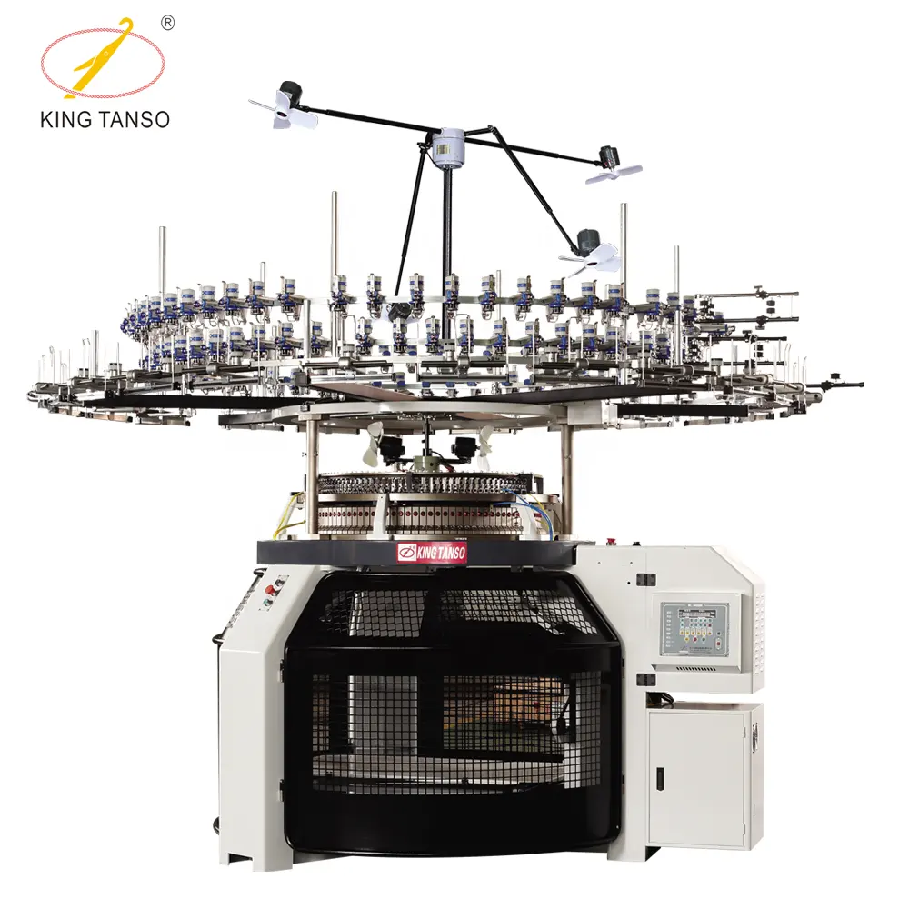 King Tanso Three Thread Fleece Circular Knitting Machine High Speed Good Price Searching for Global Agents