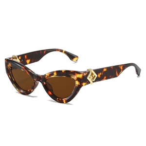 Gafas de Sol de Moda al por Mayor 2025, Gafas de Sol con Protección UV400 y Diseño de Ojo de Gato con Logotipo Personalizado para Mujer - Product Image 1