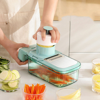 Multifunctionele metalen keuken-groentesnijder, komkommer-snijder, rasp, handmatige PP aardappel-shredder, radijs-snijder voor de keuken