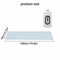 Surmatelas pliable en mousse à mémoire de forme pour lit simple, idéal pour le camping en voiture, les voyages routiers, matelas de couchage portable 90x190cm, rafraîchissant pour dortoir et camping en voiture