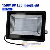 Projecteur LED UV 150W AC220V IP66 étanche 395nm 400nm, lumière noire UV, lampe fluorescente ultraviolette pour scène, idéal pour les fêtes d'Halloween