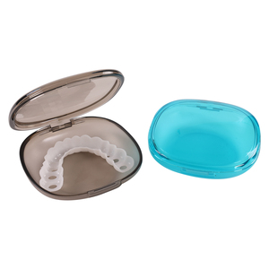 Boîte à <span class=keywords><strong>aligneurs</strong></span> orthodontiques colorée Rixing avec logo personnalisé, étui pour appareil dentaire, boîte pour prothèse dentaire - Product Image 3