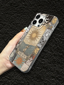 Funda de TPU a prueba de golpes con estampado de <span class=keywords><strong>tarot</strong></span> The Sun, pintura UV, antihuellas y protección contra arañazos para 11-17 - Product Image 4