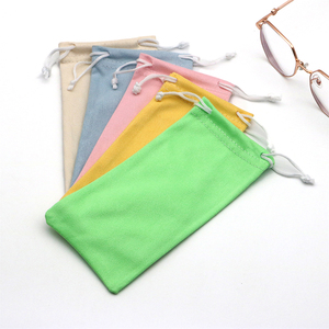 Zonnebril Tas Custom Print Logo Brillen Goedkope Zonnebril Zachte Doek Stof Microfiber Pouch Verpakking - Product Image 3