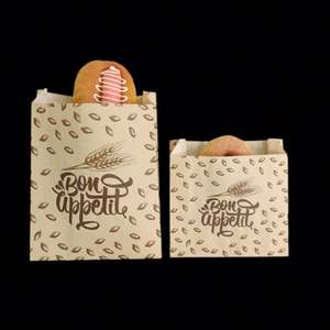 Bolsas de Papel Kraft Blancas Mini para Panadería, Reciclables y de Uso Industrial para Alimentos, Bocadillos, Pasteles, Hamburguesas, Bolsas de Regalo - Product Image 5