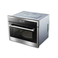 Four électrique compact de cuisson express en acier inoxydable à commande tactile de 1.6 pi cu avec réglage de verrouillage pour enfants