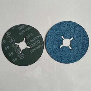 Disco di Sanling 115mm blu 60 # Zirconia in fibra ceramica su misura OEM disco di lucidatura da Hebei per acciaio inossidabile - Product Image 4