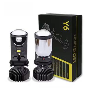 Ampoule de phare à grande lentille pour système d'éclairage standard H4 Y6 Double lumière 12V 65W 10000 Lumens Adaptation universelle pour phare de voiture - Product Image 2