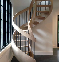 Escalier en colimaçon minimaliste pour espace commercial, fabrication exquise, vendeur fiable