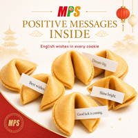 Fabricant chinois de biscuits de la fortune individuels personnalisés, mochi aromatisé avec messages, bonbons en vrac pour fêtes