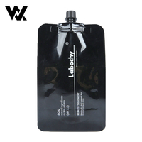 Sachet cosmétique personnalisé imprimé 20ml 30ml 75ml en aluminium pour échantillon, beurre corporel, lotion corporelle de luxe, pochette à bec verseur, emballage