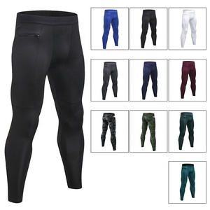 Compressione in Nylon Spandex Full Length palestra allenamento Fitness pantaloni da basket stampati su misura Leggings stretti per <span class=keywords><strong>uomo</strong></span> Sport - Product Image 6