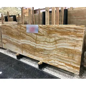 Hiện đại đánh bóng vàng gỗ <span class=keywords><strong>Onyx</strong></span> phiến đá cẩm thạch ngói với 1 năm bảo hành cho khách sạn dự án thiết kế đồ họa - Product Image 1