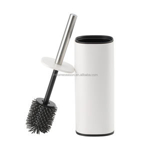 Juego de escobillas de baño de acero inoxidable 304 de estilo europeo SY, cepillos de limpieza con mango de inodoro - Product Image 1