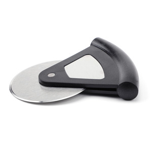 Coupe-pizza triangulaire en acier inoxydable, rouleau noir antidérapant pour la cuisson, outils de cuisine HX 137P35 - Product Image 3