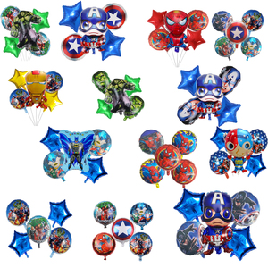 Set de Globos de Superhéroes de Dibujos Animados, Cinco Piezas, Decoración para Fiestas, Globo de Sueño de Héroe, Set de Cinco Piezas - Product Image 2