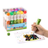 Marqueur de bingo promotionnel en gros pour l'UE, 1,5 oz, non toxique, facilement lavable, couleurs vives, marqueur de peinture pour enfants