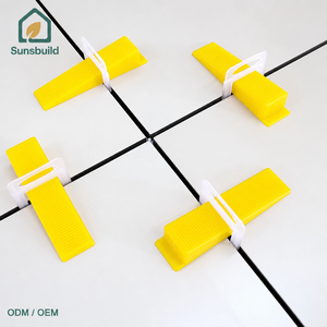 Système de nivellement de carreaux moderne à haute efficacité avec entretoises de 1/1,5/2/2,5/3 mm et cales durables réutilisables pour appartements et hôpitaux - Product Image 1