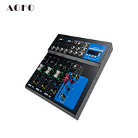 Console de mixage audio professionnelle AOFO F7 à 7 canaux, table de mixage sonore USB pour la maison, le bar, la scène