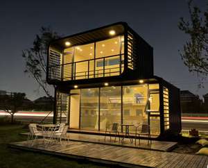 Cabines Apple de style moderne, chambres préfabriquées en forme de capsule, <span class=keywords><strong>maisons</strong></span> en conteneurs d'acier imperméables avec énergie solaire et design écologique - Product Image 1