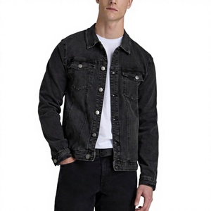 Veste en jean pour homme personnalisée à faible MOQ, délavage à la pierre, 100 % coton, séchage rapide, respirante, OEM, haute qualité - Product Image 4