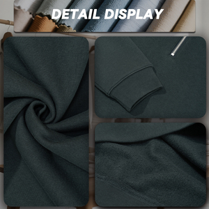 Đồ thể thao áo chui đầu unisex cổ khóa kéo nửa dáng rộng ấm áp mùa đông mới - Product Image 6