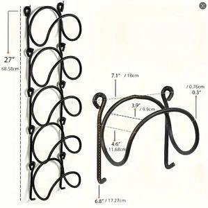 Étagère murale moderne pour la <span class=keywords><strong>maison</strong></span>, organisateur de panneaux perforés, support en métal, boîte à crochets, adhésif mural, étagère murale de cuisine, simple - Product Image 1