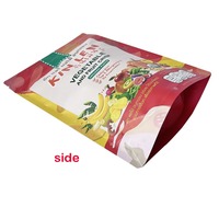 Sacs refermables personnalisés pour fruits secs avec fermeture éclair sur le dessus du sac