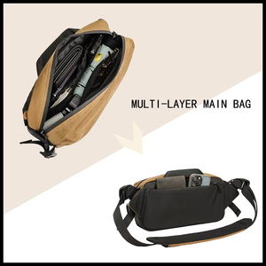 Túi đeo chéo nam thời trang chất lượng cao chống nước bằng nylon in logo tùy chỉnh, túi đeo chéo nữ thiết kế dành cho ngoài trời, túi đeo máy ảnh - Product Image 4