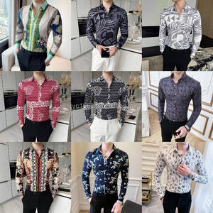 Nueva camisa de manga larga para hombre de alta calidad con diseño de estampado pícaro y de moda Tendencia de camisa informal para hombre - Product Image 5