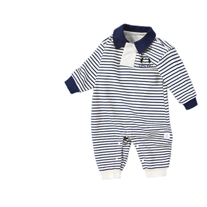 Mono de bebé coreano blanco cómodo y elegante para primavera, diseño liso, 100% algodón, suministro ODM - Product Image 1