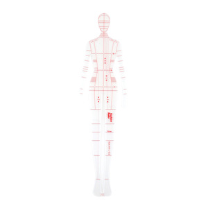 Ensemble de règles de design de mode - Gabarits de modèles de silhouettes humaines pour l'illustration et le croquis de la mode - Product Image 3
