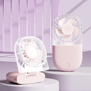 Ventilateur portable électrique à trois vitesses CITICITY avec logo personnalisé, mini USB, batterie rechargeable 1200 mAh, en plastique, pour extérieur et usage domestique - Product Image 5