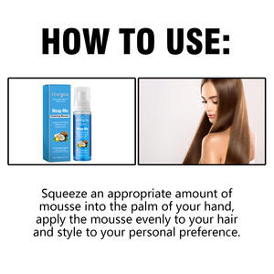 Produit de soin capillaire de marque privée pour le coiffage de cheveux bouclés à tenue forte mousse 60ML - Product Image 6