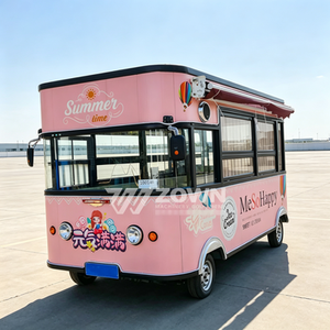 Chariot de service multifonctionnel mobile pour stand de restauration de rue, chariot de présentation portable pour boissons et desserts de mariage - Product Image 4