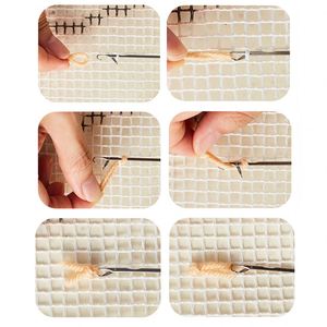 Kit de tapis <span class=keywords><strong>crochet</strong></span>é <span class=keywords><strong>facile</strong></span> à réaliser soi-même pour adultes, fournitures de bricolage pour la décoration intérieure, artisanat textile, personnalisable - Product Image 4