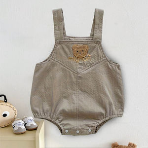 Venta al por mayor bebé verano luz, transpirable, de manga corta, Linda y fresca pequeña flor bordada Hali vestido de una pieza - Product Image 4