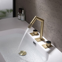 Robinet de salle de bain mural moderne en laiton massif, mitigeur chaud/froid chromé, poignée unique, cartouche céramique, pour hôtel et maison