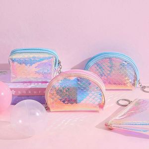 Monedero Pequeño de TPU con Diseño de Escamas de Pescado, Impermeable, para Niñas, con Cierre Láser - Product Image 4
