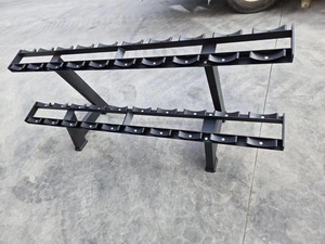 Trung Quốc nhà máy lớp quả tạ cho quả tạ Giá thiết bị tập thể dục Máy tập thể dục 2 Tier đứng quả tạ giá - Product Image 6