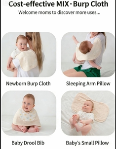 Paños de Algodón Estampados Elegantes para Bebés, Regalo Perfecto para <span class=keywords><strong>Padres</strong></span> Primerizos - Product Image 5