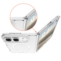 Nouvelle coque de téléphone magnétique transparente en PC et TPU antichoc 2 en 1 pour iPhone Duo Fold 18, protection transparente