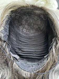 Increíble <span class=keywords><strong>gris</strong></span> rizado Real brasileño Peluca de <span class=keywords><strong>pelo</strong></span> sal y pimienta <span class=keywords><strong>plata</strong></span> <span class=keywords><strong>gris</strong></span> nuevo y balanceo aspecto crudo <span class=keywords><strong>pelo</strong></span> tejido pelucas cortas Afro Kinki - Product Image 6