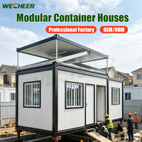 Wecheer Maisons conteneurs modulaires en acier modernes et personnalisables, en kit, pour stockage