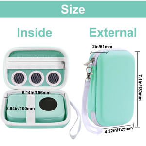 Bolsa de almacenamiento de carcasa dura Phomemo D30D35, estuche de viaje portátil para papel de impresora con bolsillo de malla elástica para guardar el material - Product Image 5