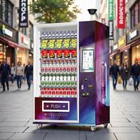 ZhiGou - Quiosco Interactivo de 15.6 Pulgadas, Máquina Expendedora de Acero Inoxidable con 60 Ranuras, Función de Autodiagnóstico y Alarma, Gestión Basada en la Nube